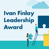 Ivan Finlay Leadership Award on a picture of people building a puzzle