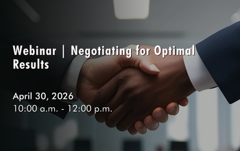 April 30, 2026 - Negotiating for Optimal Results