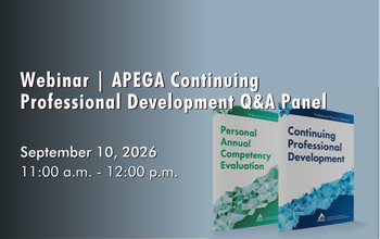 September 10, 2026 - Webinar  APEGA Continuing Professional Development Q&A Panel