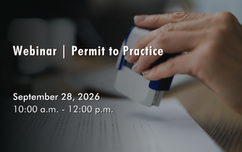 September 28, 2026 - Permit to Practice