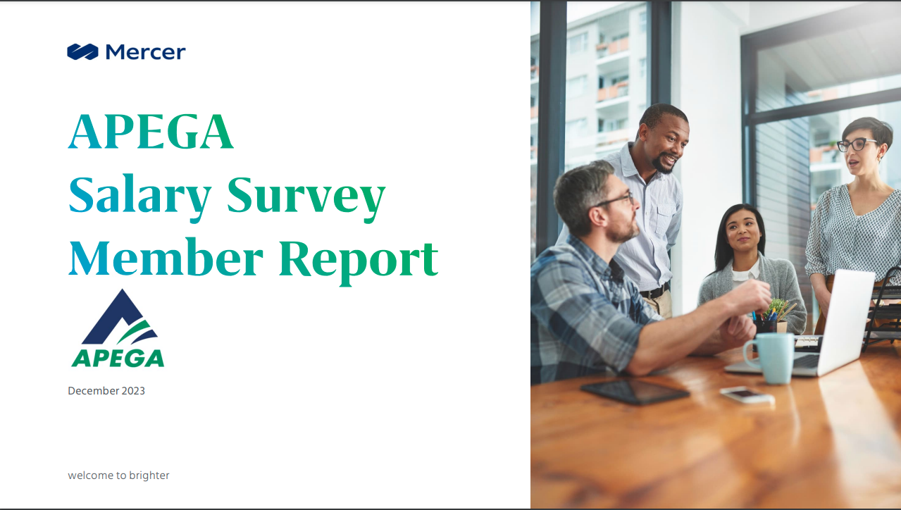 APEGA Salary Survey Member Report 2023 cover