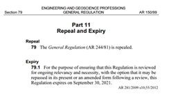Section 79.1 General Regulation