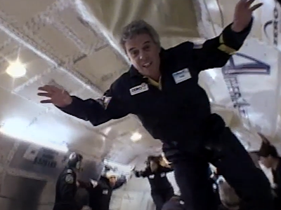Bob McDonald in zero-gravity