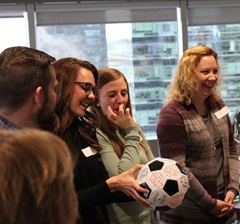Teachers at an educator's PD event