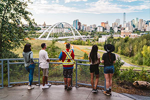 Keith Diakiw, P.Geo., takes people through Edmonton's river valley as part of his Talking Rock tours.