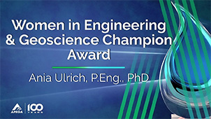Women in Engineering and Geoscience Champion Award - Ania Ulrich